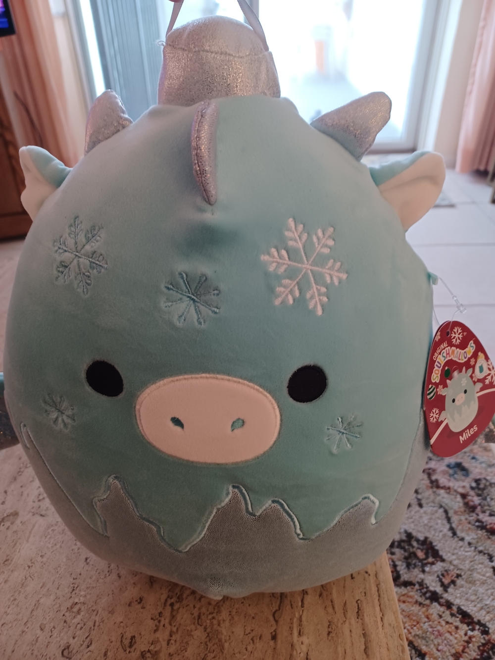 Squishmallows Mint Blue Miles Unicorn Plush